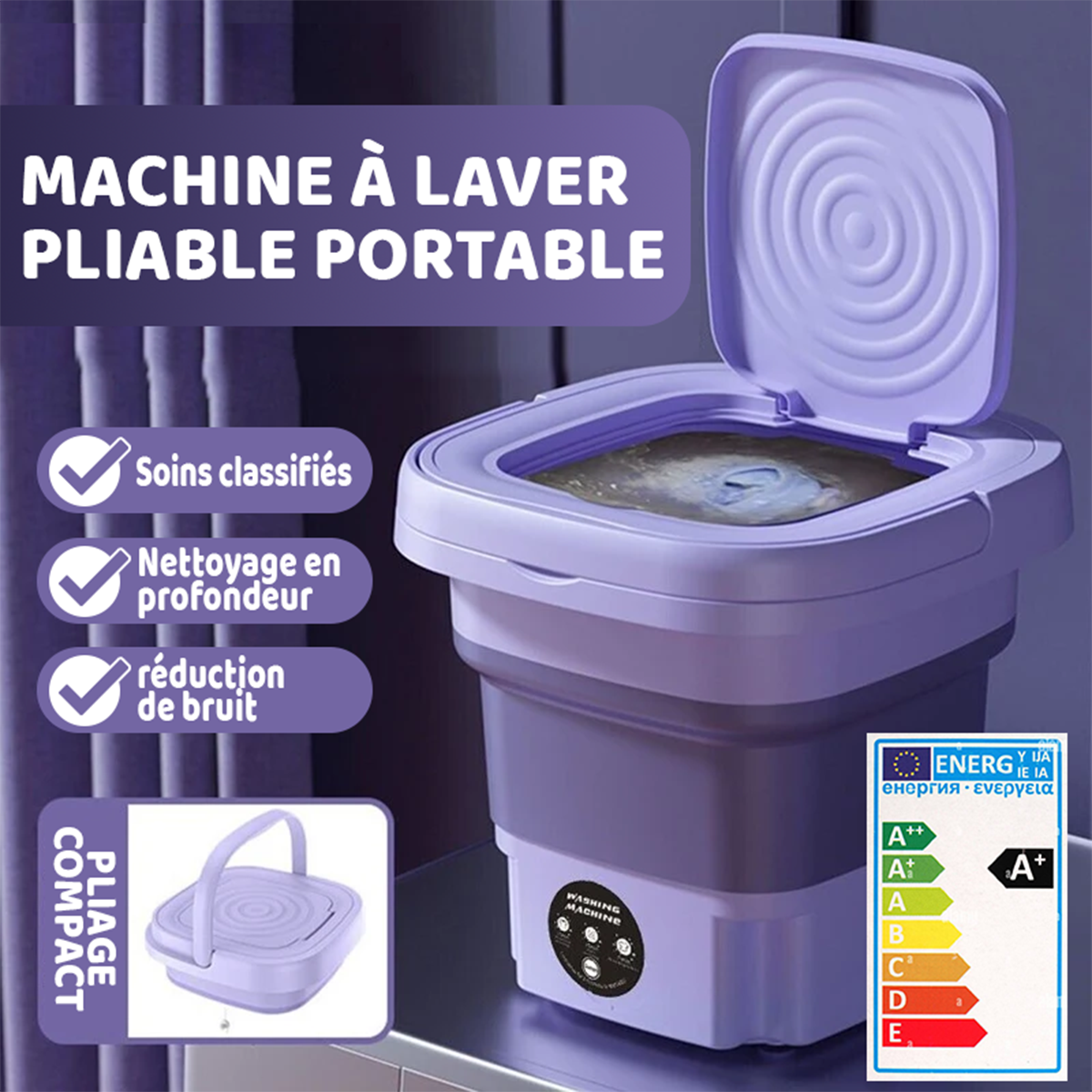 Petite Machine À Laver Pliable Portable
