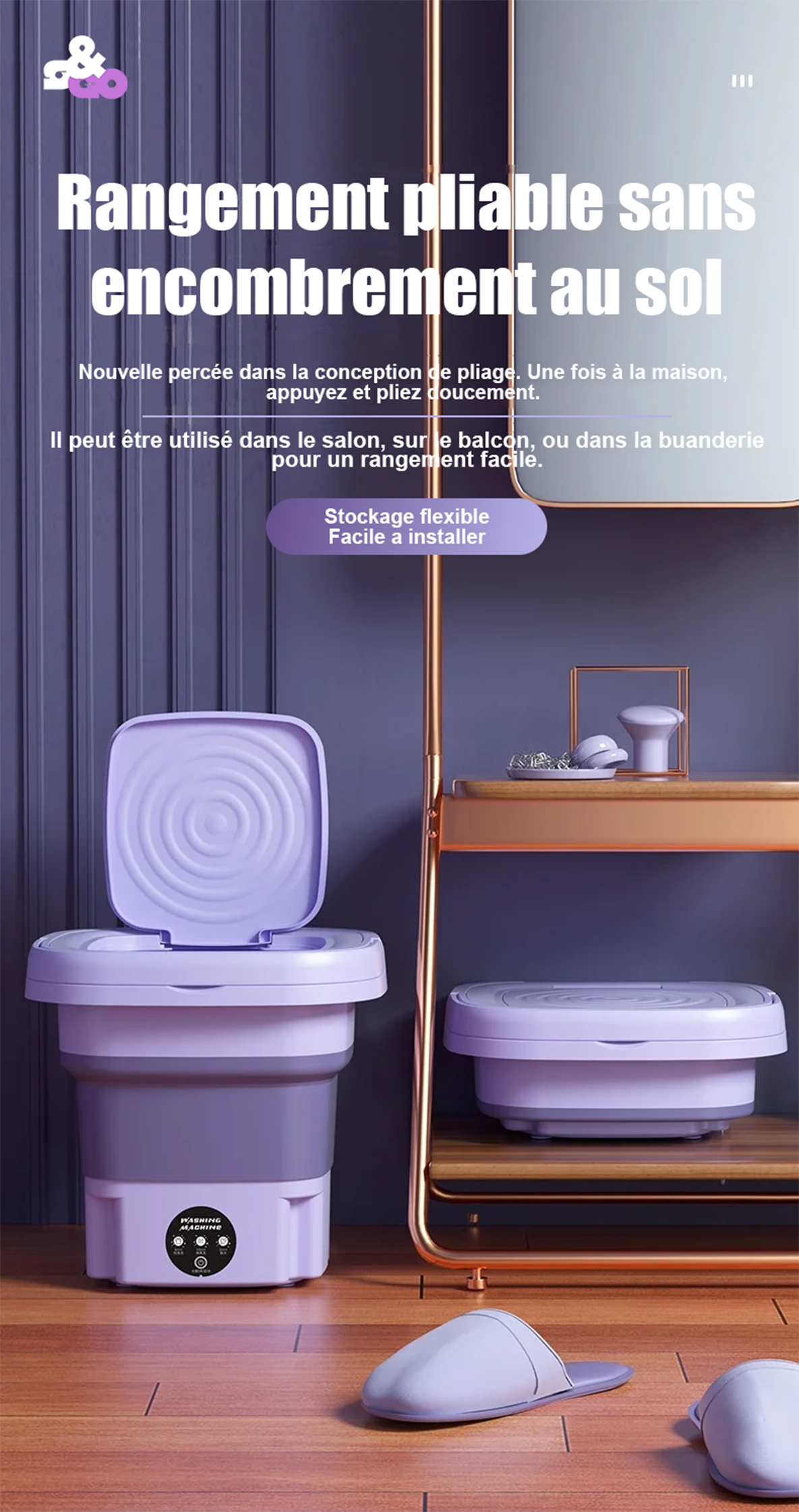 Petite Machine À Laver Pliable Portable